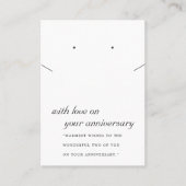 DE PLACEMENT CARTE D'ALTITUDE ANNIVERSAIRE NOIR ET BLANC (Devant)