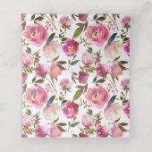 De Placement Carte d'aquarelle Spring Floral Place (Intérieur déplié)