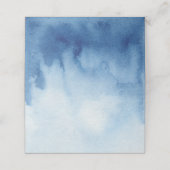 De Placement Carte d'assise couleur bleu. Mariage moderne (Extérieur déplié)