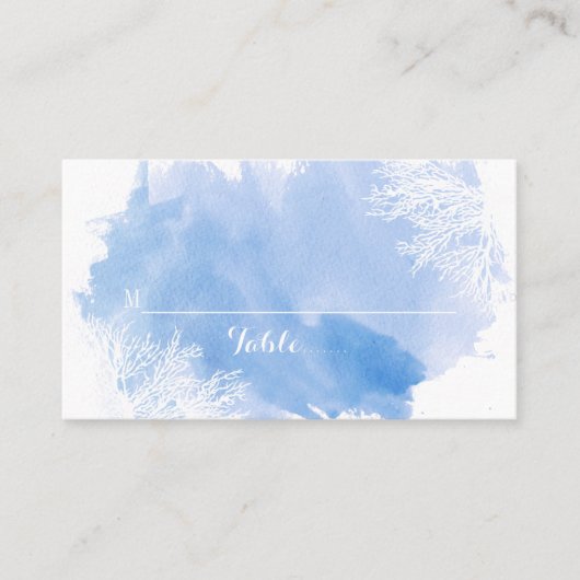 De Placement Carte d'eau corail récif bleu (Devant)