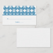 De Placement Carte Déco moderne bleue (Devant / Derrière)