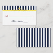 De Placement Carte d'emplacement marine, blanche, jaune, rouge (Devant / Derrière)