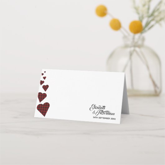 De Placement Carte d'emplacement ou carte d'escorte rouge Tarta (Devant)