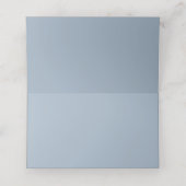De Placement Carte d'emplacement pliée Whimsical Dusty Blue Bow (Intérieur déplié)