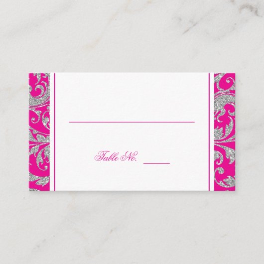 De Placement Carte d'emplacement pour Parties scintillant en ar (Devant)