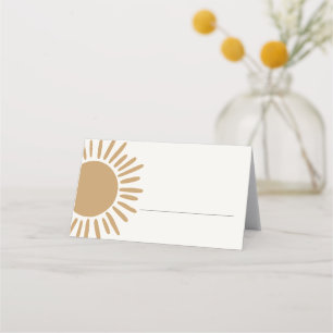 De Placement carte d'endroit soleil anniversaire ou baby shower
