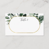 De Placement Carte d'escorte botanique moderne et élégante (Dos)