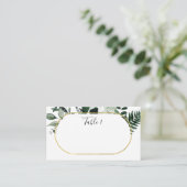 De Placement Carte d'escorte botanique moderne et élégante (Debout devant)