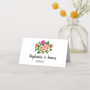 De Placement Carte d'escorte Carte d'emplacement Pink Hot Rose 