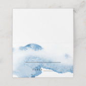De Placement Carte d'escorte d'aquarelle Ombre | Bleu (Extérieur déplié)