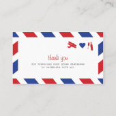 De Placement Carte d'escorte d'avion (Dos)