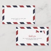 De Placement Carte d'escorte d'avion (Devant / Derrière)