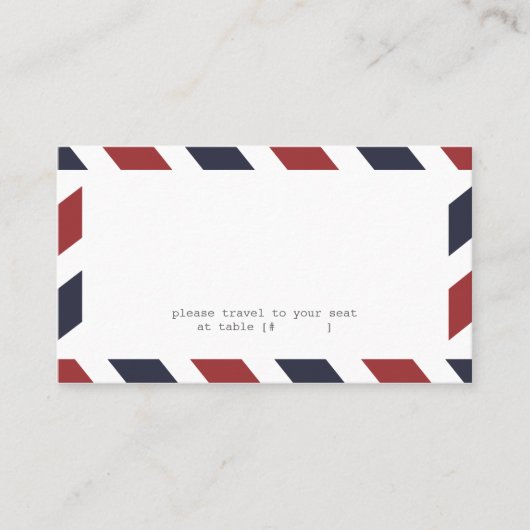 De Placement Carte d'escorte d'avion (Devant)