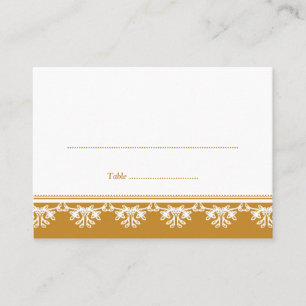 De Placement Carte d'escorte du mariage frontalier Brown filigr
