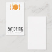 De Placement Carte d'escorte Eat-Drink-BeMarried (Devant / Derrière)