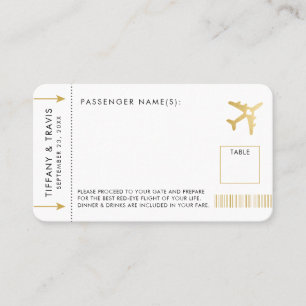 De Placement Carte d'escorte Gold Plane