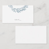 De Placement Carte d'escorte Mariage d'élément feuille aquarell (Devant / Derrière)