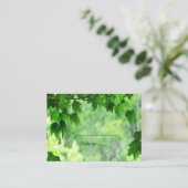 De Placement Carte d'escorte Mariage feuille (Debout devant)