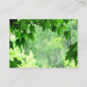 De Placement Carte d'escorte Mariage feuille (Dos)