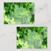 De Placement Carte d'escorte Mariage feuille (Devant / Derrière)