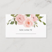 De Placement Carte d'escorte Mariage flou rose (Devant)