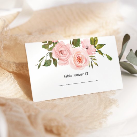 De Placement Carte d'escorte Mariage flou rose