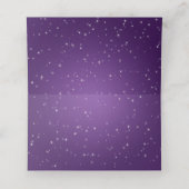 De Placement Carte d'escorte Mariage hiver étincelle violette (Intérieur déplié)