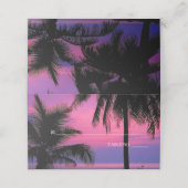 De Placement Carte d'escorte mariage | Nuit tropicale exotique (Extérieur déplié)