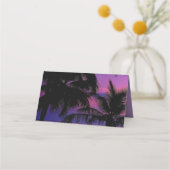 De Placement Carte d'escorte mariage | Nuit tropicale exotique (Dos)