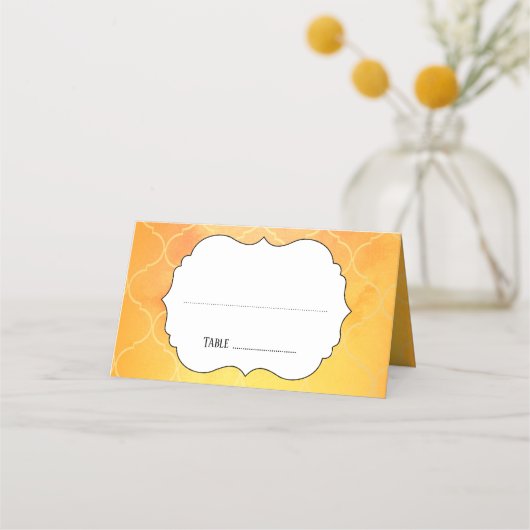De Placement Carte d'escorte Mariage orange marocain (Devant)