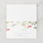 De Placement Carte d'escorte Mariage Spring Floral Peony (Extérieur déplié)