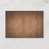 De Placement Carte d'escorte mariage Woodgrain woodgrain (Dos)