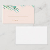 De Placement Carte d'escorte moderne Tropical Beach Wedding (Devant / Derrière)