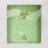 De Placement Carte d'escorte pliée mariage irlandaise (Extérieur déplié)