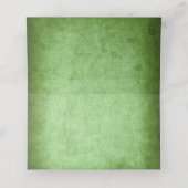 De Placement Carte d'escorte pliée mariage irlandaise (Intérieur déplié)