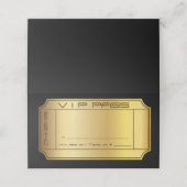 De Placement Carte d'escorte pour Bat mitzvah GOLDEN (Extérieur déplié)