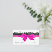 De Placement Carte d'escorte rose chaud BW haute gamme NYC (Debout devant)