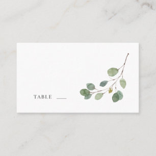 De Placement Carte d'escorte simple Mariage botanique
