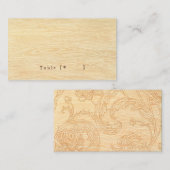De Placement Carte d'escorte Woodgrain (Devant / Derrière)