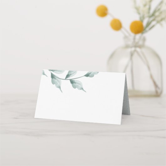 De Placement Carte d'évaluation mariage | Grayed Jade Green Bot (Dos)
