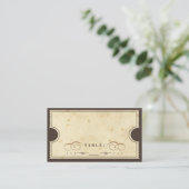 De Placement Carte d'évaluation vintage des billets (Debout devant)