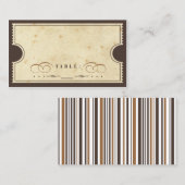 De Placement Carte d'évaluation vintage des billets (Devant / Derrière)