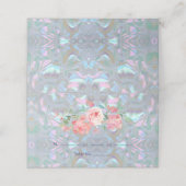 De Placement Carte d'invité Faux Mother of Pearl Place Card (Extérieur déplié)