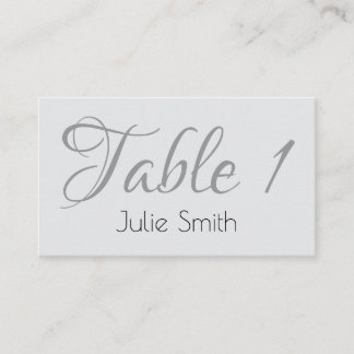 De Placement Carte d'invité minimaliste moderne pour mariage