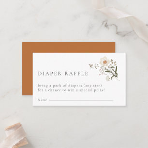De Placement Carte du boîtier du rabat fleur sauvage