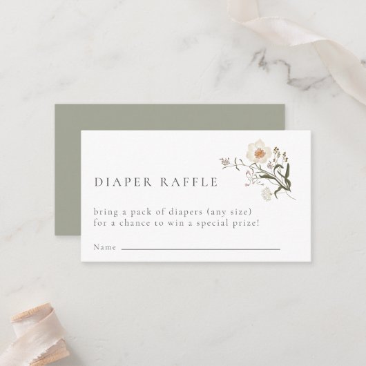 De Placement Carte du boîtier du rabat fleur sauvage (Devant/Arrière en situation)