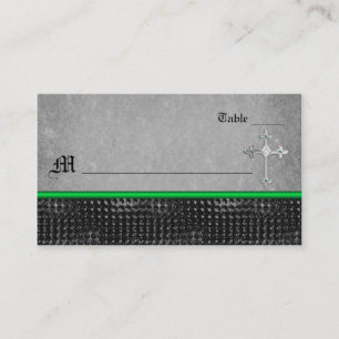 De Placement Carte Emerald Celtic Cross Green et Black Place