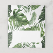 De Placement Carte feuille Tropical Tented (Extérieur déplié)