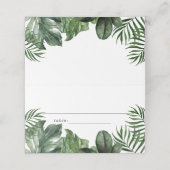 De Placement Carte feuille Tropical Tented (Extérieur déplié)