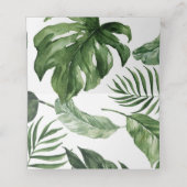 De Placement Carte feuille Tropical Tented (Intérieur déplié)